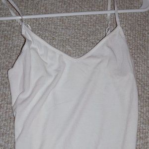 A New Day Basic White Slim Rib Cami